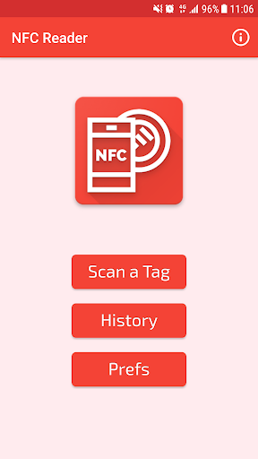 Android application NFC Reader Pro screenshort