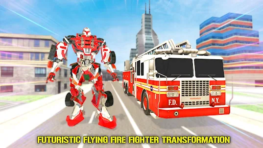 Flying Fire Truck Transform