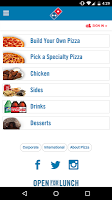 screenshot of Domino’s Pizza Caribbean
