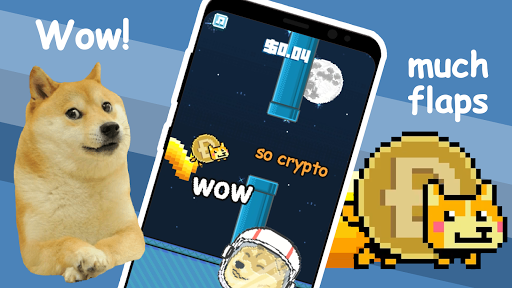 Android application Flappy Dogecoin screenshort