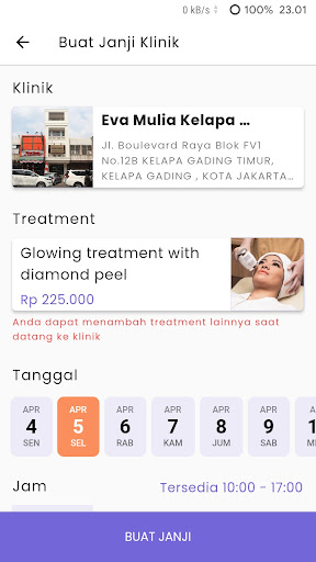 Eva Mulia Clinic Mobile Screen 2