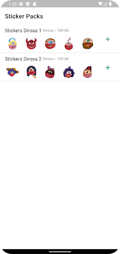 Android application H.DiRosa stickers screenshort