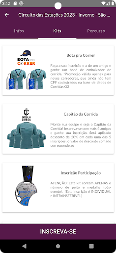 Calendário de Corridas Enel Screen 3