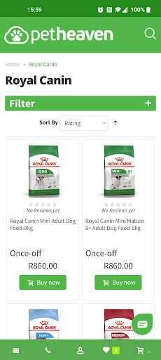 Pet Heaven App Screen 2