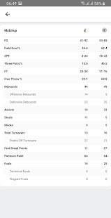 NBA Live Streaming Bildschirmfoto