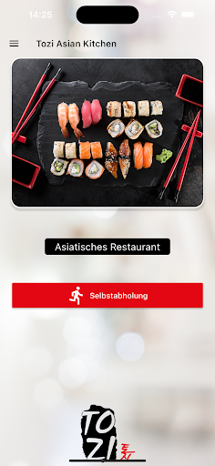 Android application Tozi Asian Kitchen screenshort