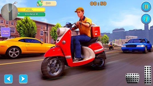 Food Delivery Boy Bike Game 3D