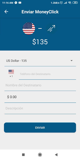 Android application MoneyClick screenshort