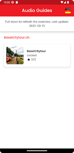 Android application BaselCityTour screenshort