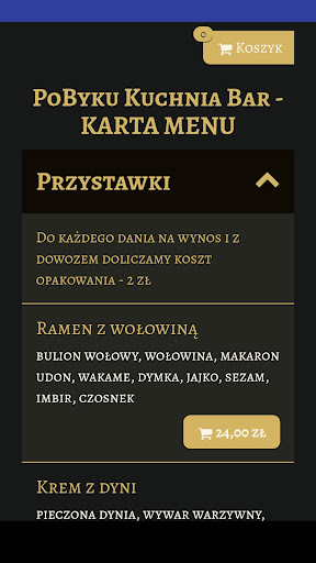 Pobyku Kuchnia Bar Screen 2