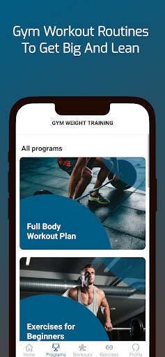 Gym Workouts - Weight Training Screen 2