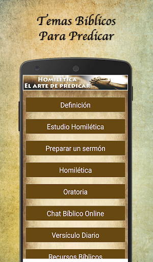 Android application Temas Biblicos para predicar screenshort