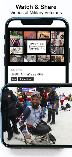 Android application USA Warrior Stories screenshort