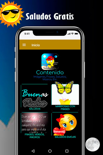 Android application Saludos Diarios screenshort