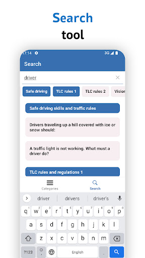 TLC practice test, exam NYC Screen 3