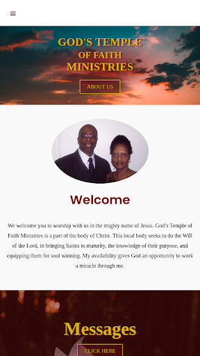 Android application God's Temple of Faith Min screenshort