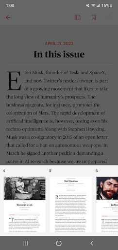 Screenshot of The Times Literary Supplement.