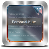 Personal blue GO SMS icon