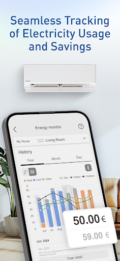 Android application Panasonic Comfort Cloud screenshort