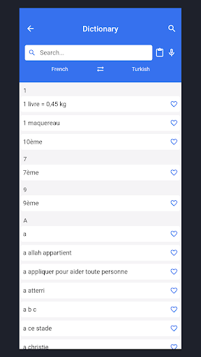 FRENCH - TURKISH Dictionary