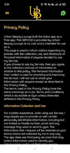 Urban Beauty Lounge Screen 2