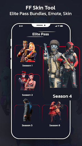 FFF FF Skin Tool, Elite pass Bundles, Emote, skin