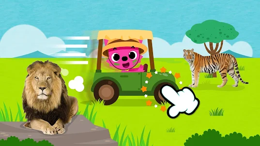 핑크퐁 동물 친구들 : 사자, 고릴라, 아기상어 게임