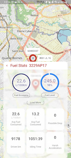 Android application Naveo Fleet screenshort