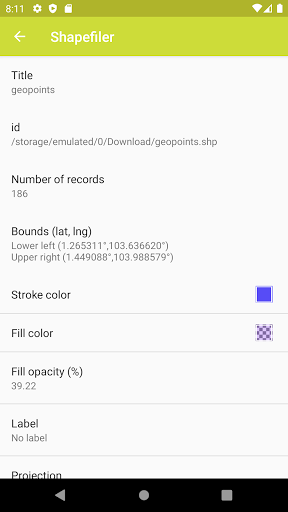 Shapefiler Screen 3