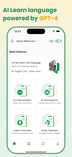 Speak Fluent English | OnMind Screen 2