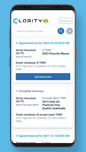 Android application Clarity Pro screenshort