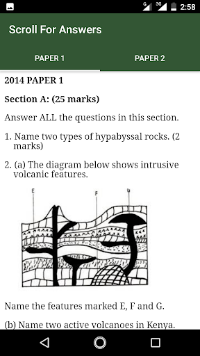 Geography Past Papers f1-f4 Screen 2