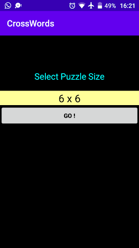 Android application CrossWords screenshort