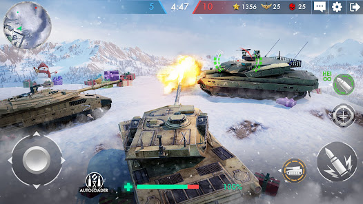Tank Warfare APK v1.0.84 MOD (Show Enemies Radar) Gallery 3