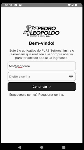 Android application PLRS Setores screenshort