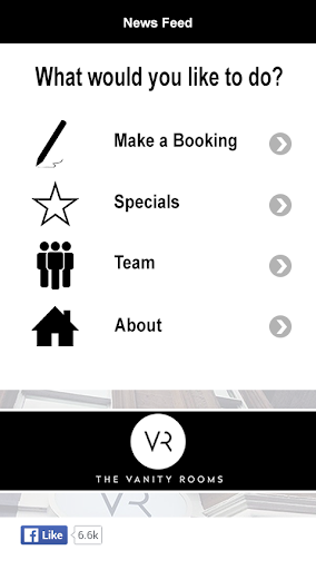 Android application The Vanity Rooms screenshort