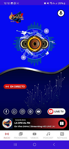 La Oficial Fm Screen 2