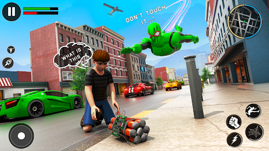 Flying Hero: Superhero Games
