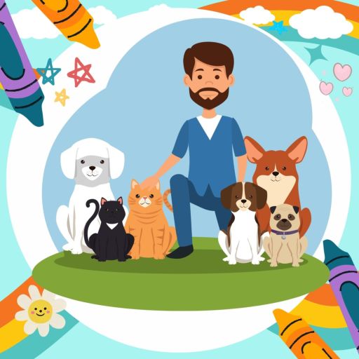 Coloring App Veterinary Doctor