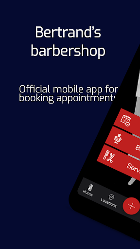 Android application Bertrand’s barbershop screenshort