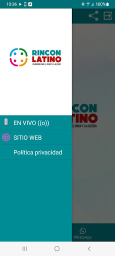 Rincón Latino Radio Screen 2
