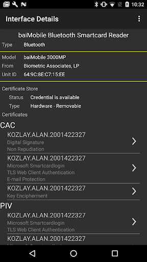 BAI Credentials for Enterprise Screen 3
