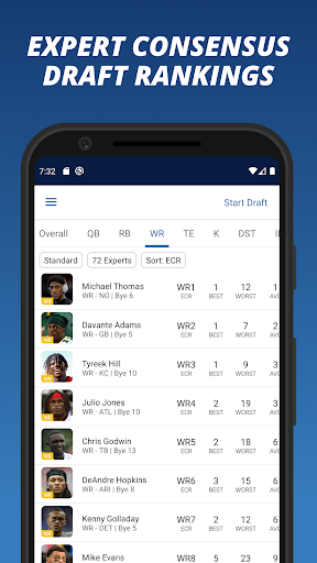 Fantasy Football Cheat Sheets Screen 3