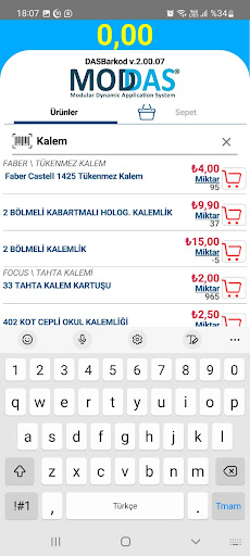 DASBarkod Screen 2