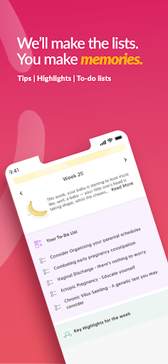 Pregnancy & Parenting App Screen 2