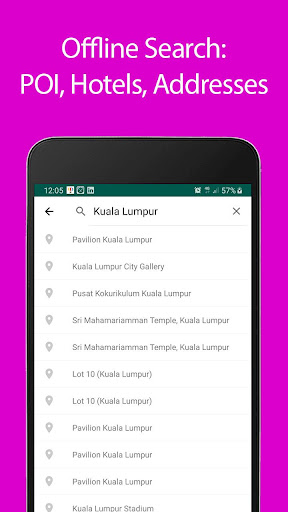Kuala Lumpur Offline Map and T Screen 3