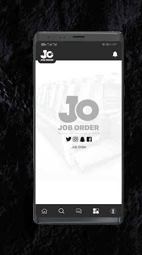 Android application Job Order screenshort