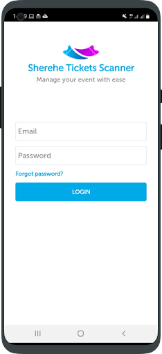 Sherehe Tickets Scanner