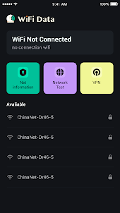 Wifi Data - Network Manager