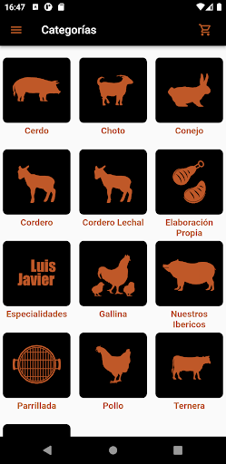 Android application Luís Javier screenshort